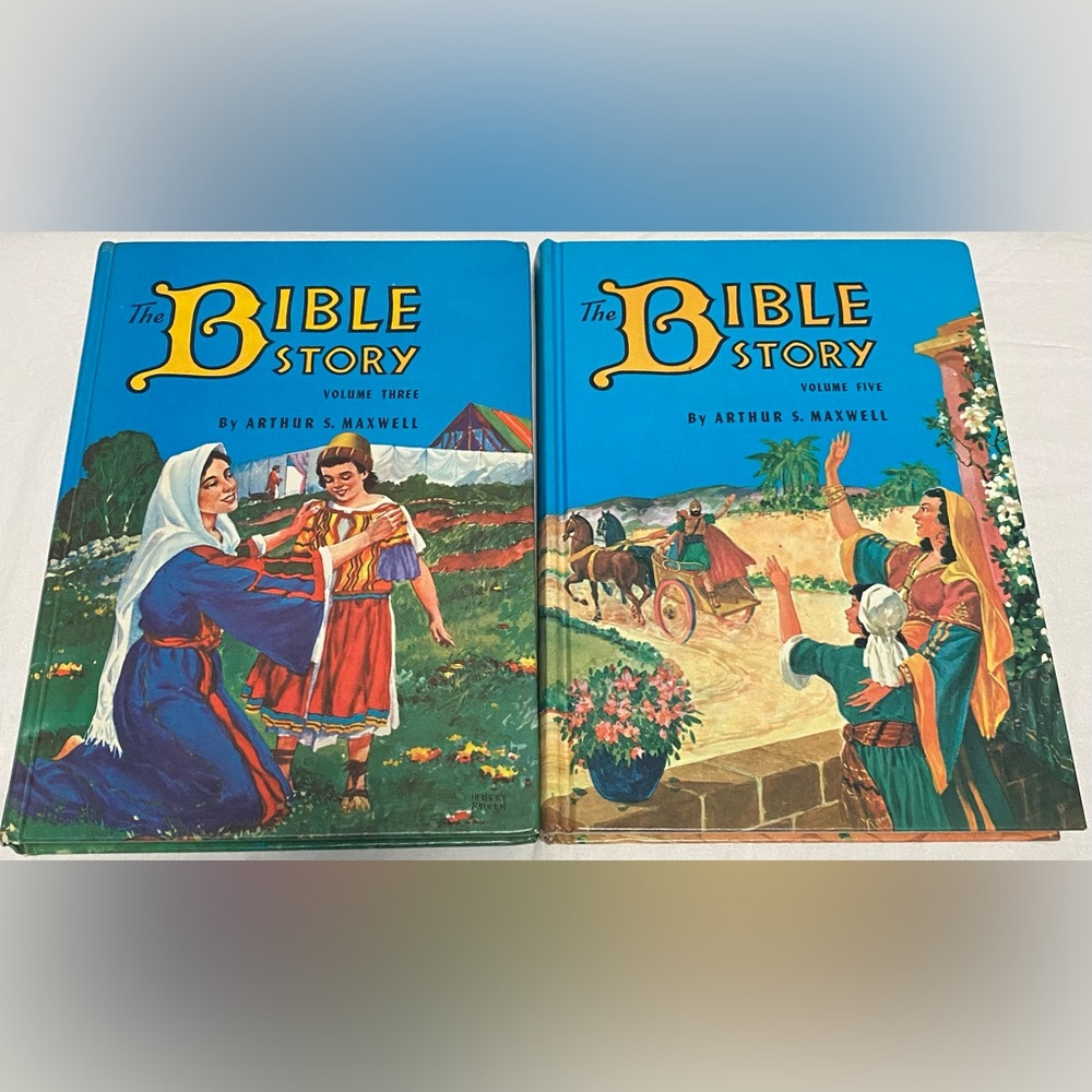 2 Vintage “The Bible Story” Vol.3 & 5 by Arthur S. Maxwell